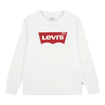 Levi'S Shirt Girocollo tinta unita con Logo Bianco per Bambino 8E864K BIANCO LEVI'S 