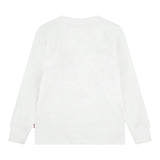 Levi'S Shirt Girocollo tinta unita con Logo Bianco per Bambino 8E864K BIANCO LEVI'S 