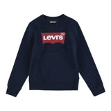 Levi'S Felpa Chiusa Girocollo tinta unita con Logo Blu per Bambino 8E9079X BLU LEVI'S 