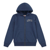 Levi'S Felpa Xon Zip E Cappuccio tinta unita Blu per Bambino 8EN722J BLU LEVI'S 