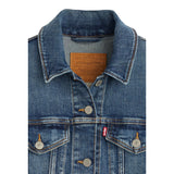 Levi'S Giubbino In Denim Tinta Uita Blu per Bambino 9E2058 BLU LEVI'S 