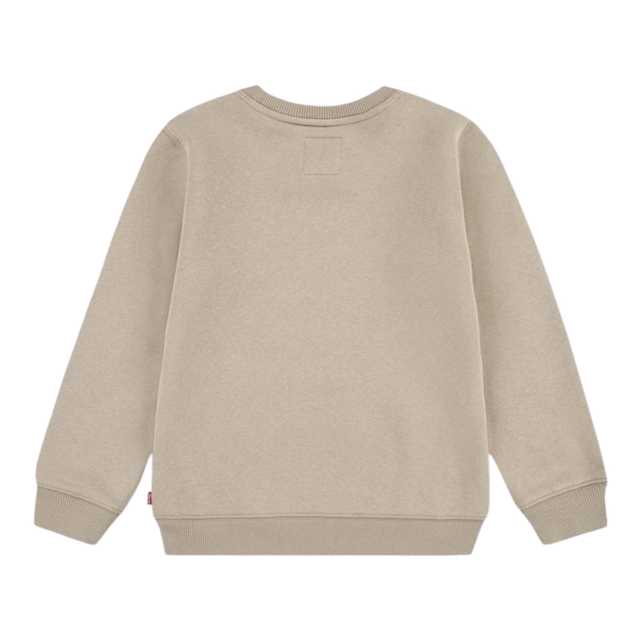 Levi'S Felpa Chiusa Girocollo tinta unita con Logo Beige per Bambino 9E9079X BEIGE LEVI'S 