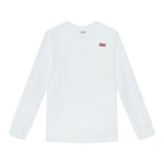 Levi'S Shirt Girocollo tinta unita con Logo Bianco per Bambino 9EC706 BIANCO LEVI'S 