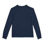 Levi'S Shirt Girocollo tinta unita con Logo Blu per Bambino 9EC706 BLU LEVI'S 