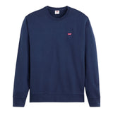 Levi'S Felpa Chiusa Girocollo tinta unita con Logo Blu per Bambino 9EE331 BLU LEVI'S 