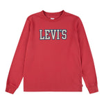 Levi'S Shirt Girocollo tinta unita con Lofo Rosso per Bambino 9EN713 ROSSO LEVI'S 