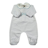 Little Bear Tutina Manica Lunga tinta unita Bianco per Neonato 2054 BIANCO LITTLE BEAR 
