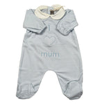 Little Bear Tutina Manica Lunga tinta unita Azzurro per Neonato 2057 AZZURRO LITTLE BEAR 