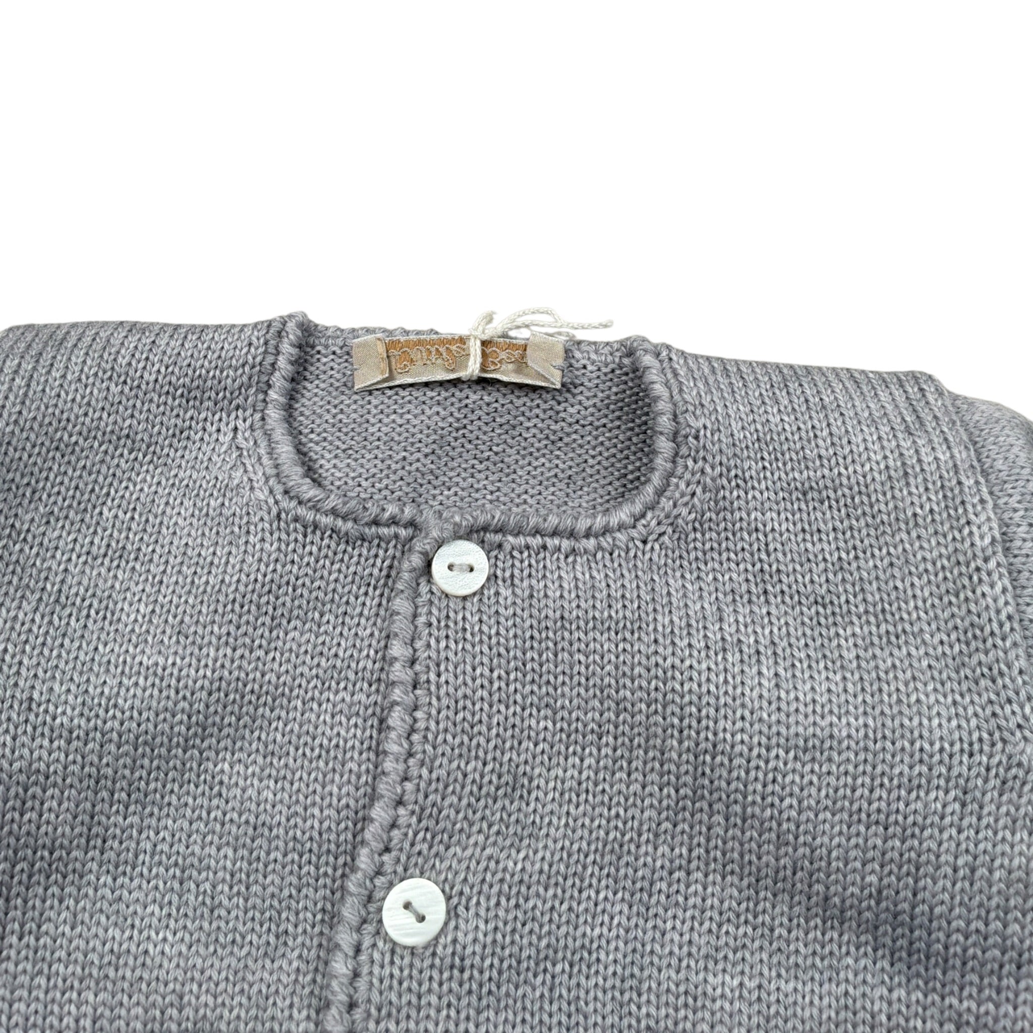 Little Bear Cardigan tinta unita Grigio per Neonato 4024 GRIGIO LITTLE BEAR 