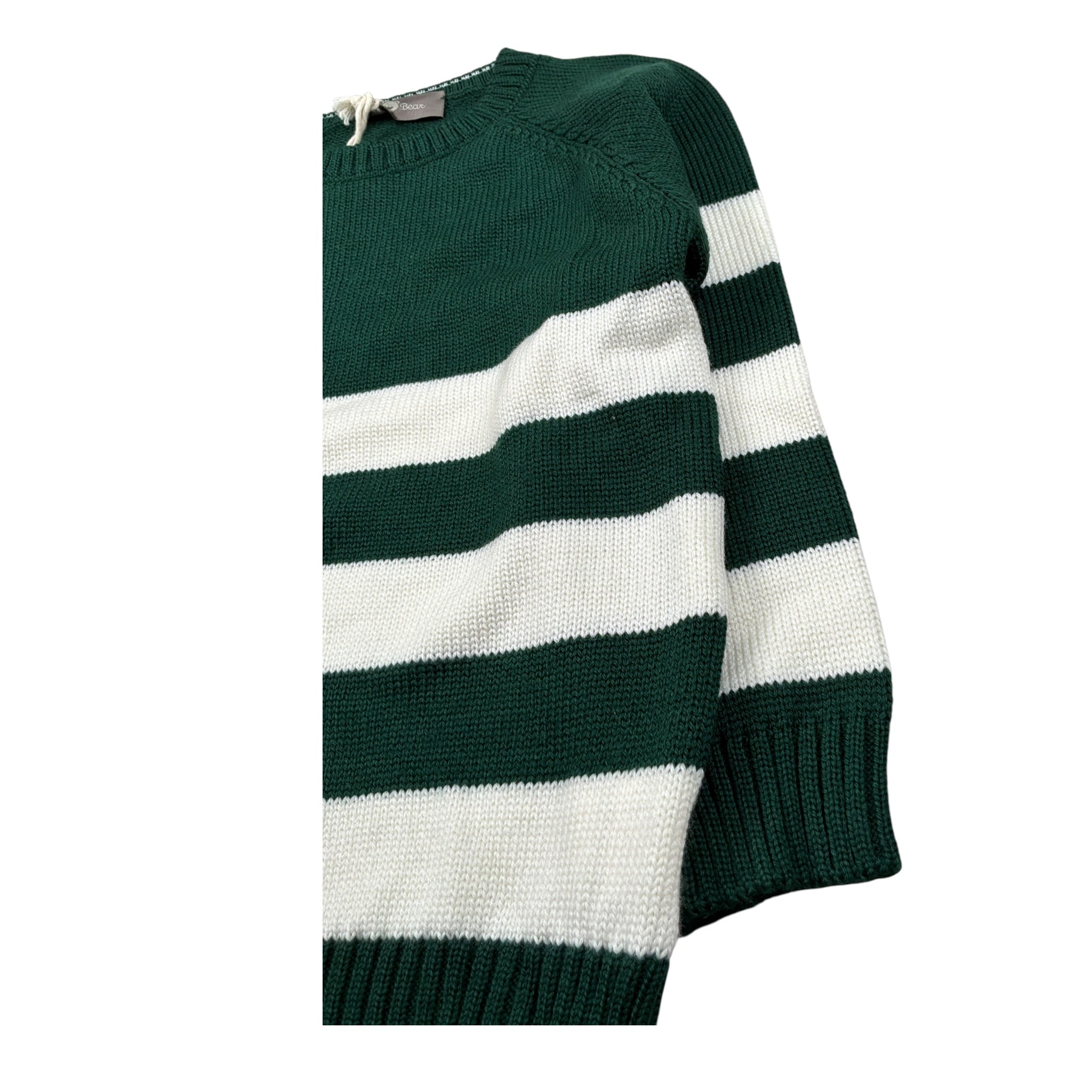 Little Bear Maglia Bicolore A Strisce Bianco/Verde per Bambino 9304J BIANCO/VERDE LITTLE BEAR 