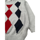 Little Bear Maglia Girocolo tinta unita con Rombi Grigio per Neonato 9305 GRIGIO LITTLE BEAR 
