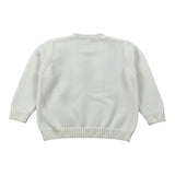 Little Bear Maglia Girocolo tinta unita con Rombi Panna per Neonato 9305 PANNA LITTLE BEAR 