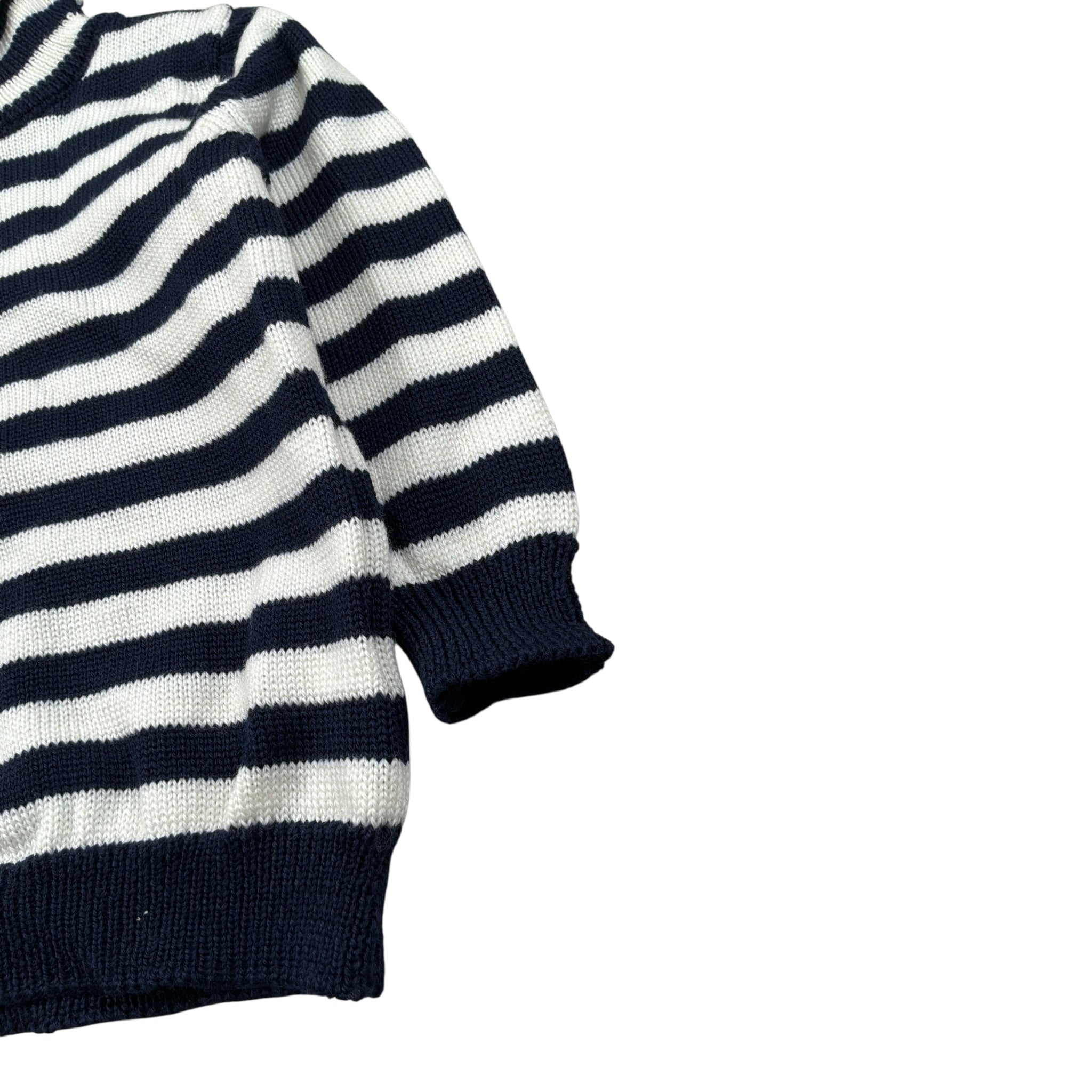 Little Bear Maglia Fantasia A Righe Collo Alto Bianco/Blu per Neonato 9313 BIANCO/BLU LITTLE BEAR 