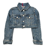 Liu Jo Giubbino In Denim tinta unita Blu per Bambina GA4126 BLU LIU JO 