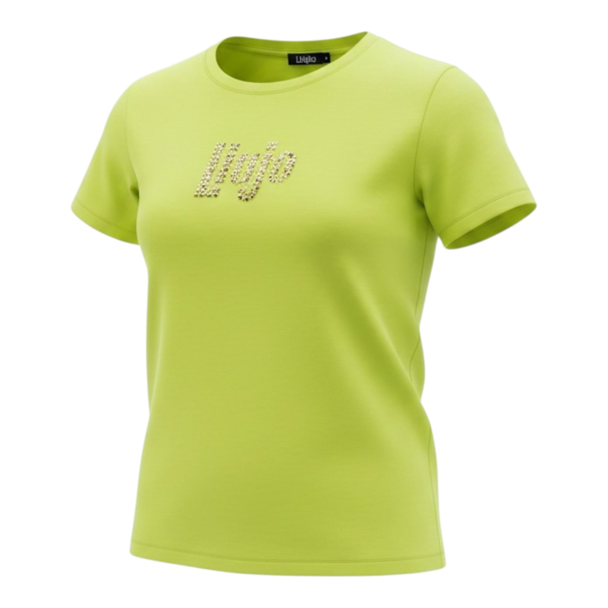 Liu Jo T-Shirt tinta unita con Brillantini Giallo per Bambina GA5019 GIALLO LIU JO 