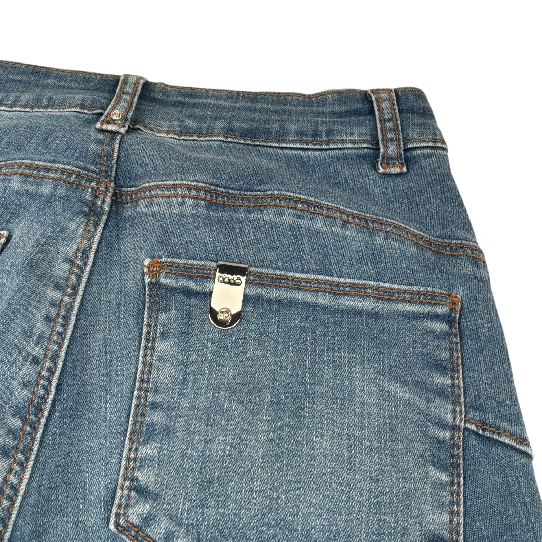 Liu Jo Jeans tinta unita con Girovita Regolabile Azzurro per Bambina GA5085 AZZURRO LIU JO 
