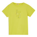 Liu Jo T-Shirt tinta unita con Stampa Giallo per Bambina GA5119 GIALLO LIU JO 
