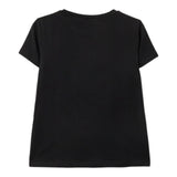Liu Jo T-Shirt tinta unita con Stampa Nero per Bambina GA5119 NERO LIU JO 