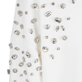 Liu Jo Felpa Xhiusa con Cappuccio tinta unita con Applicazioni Bianco per Bambina GA5153 BIANCO LIU JO 