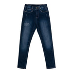 Liu Jo Jeans tinta unita con Girovita Regolabile Blu per Bambina GF2058 BLU LIU JO 