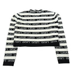 Liu Jo Maglia Girocollo Bicolore con Logo Bianco/Nero per Bambina GF4135 BIANCO/NERO LIU JO 