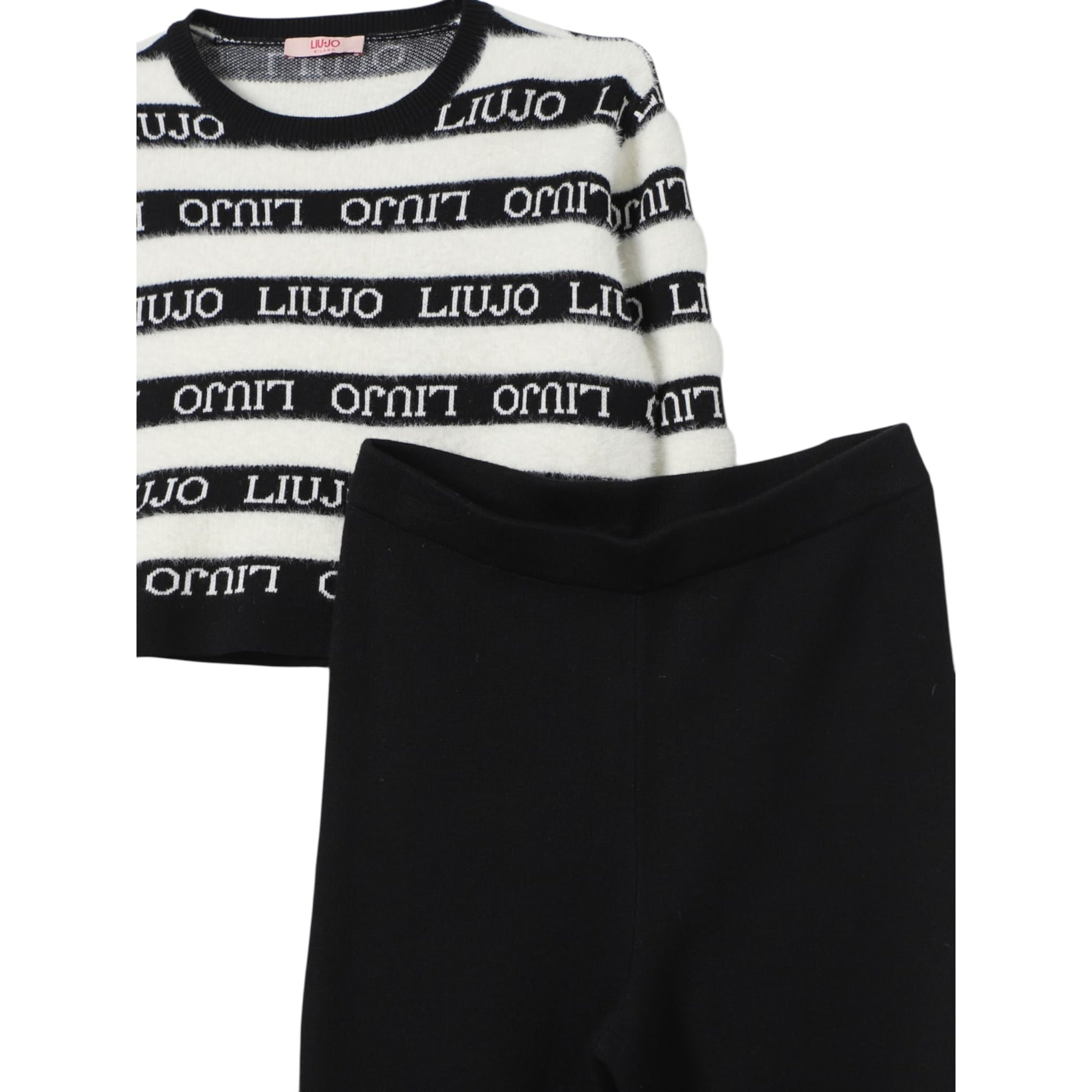 Liu Jo Completo 2 Pezzi Maglia-Pantalone Nero per Bambina GF4135MA07 NERO LIU JO 