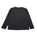 Liu Jo Shirt Girocollo tinta unita con Brillantini Nero per Bambina GF5011X NERO LIU JO 