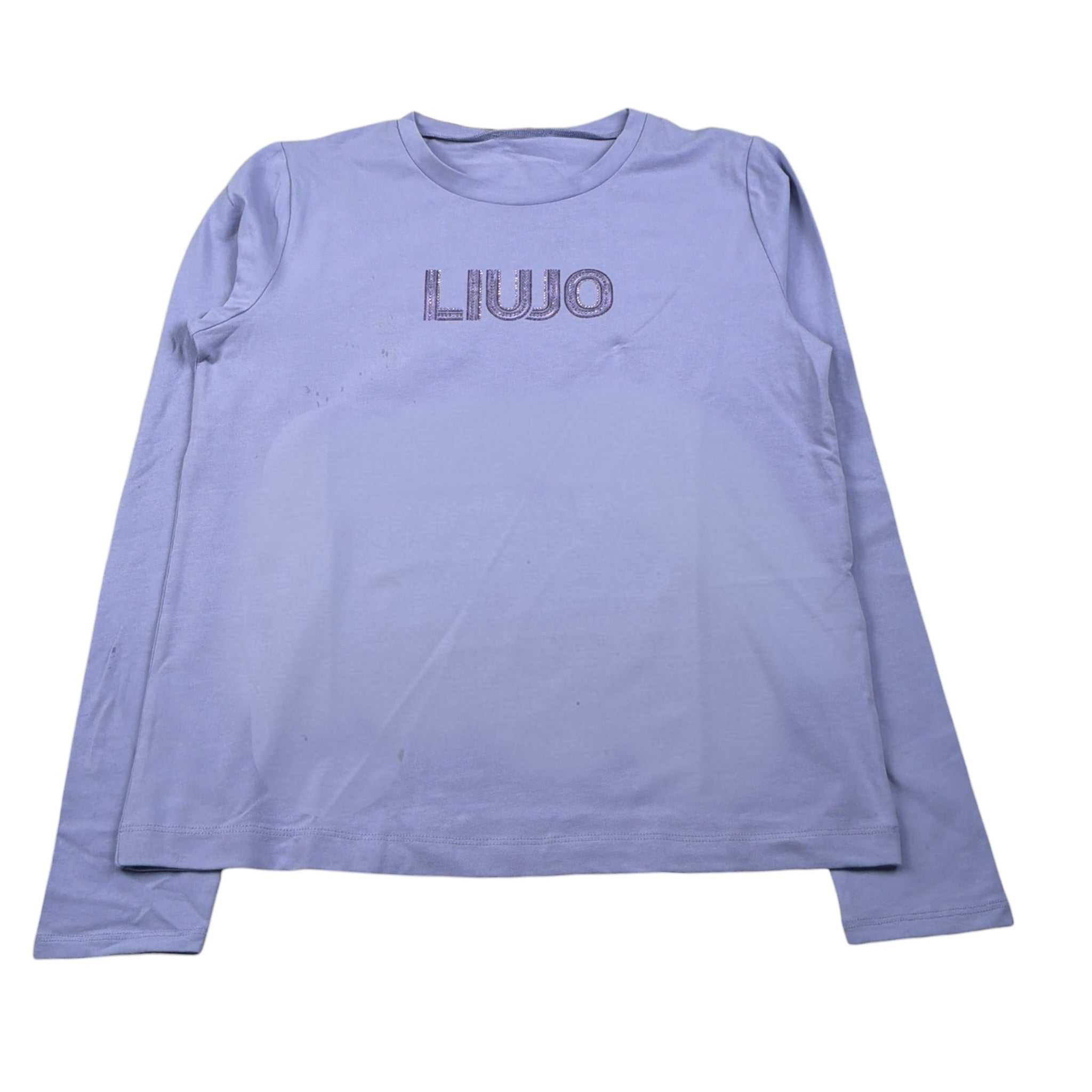 Liu Jo Shirt Girocollo tinta unita con Brillantini Lilla per Bambina GF5011XXXX LILLA LIU JO 