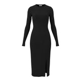 Liu Jo Abito Manica Lunga tinta unita con Logo Nero per Bambina GF5025XX NERO LIU JO 