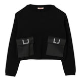 Liu Jo Maglia Girocollo tinta unita Nero per Bambina GF5026XX NERO LIU JO 