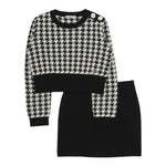 Liu Jo Completo 2 Pezzi Maglia-Gonna Bianco/Nero per Bambina GF5032XXX BIANCO/NERO LIU JO 