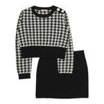 Liu Jo Completo 2 Pezzi Maglia-Gonna Bianco/Nero per Bambina GF5032XXXXXX BIANCO/NERO LIU JO 
