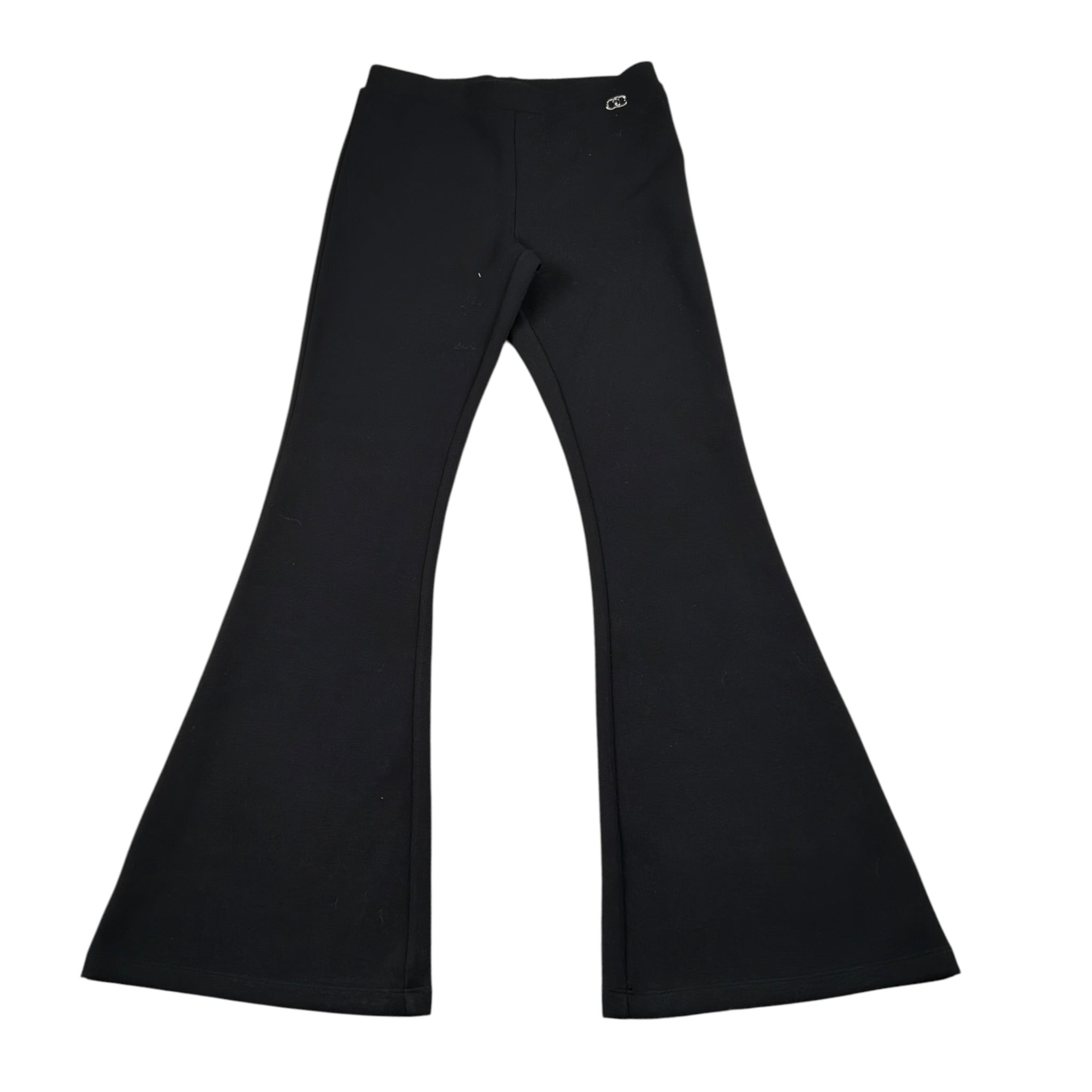 Liu Jo Leggins tinta unita Modello Zampa Nero per Bambina GF5039 NERO LIU JO 