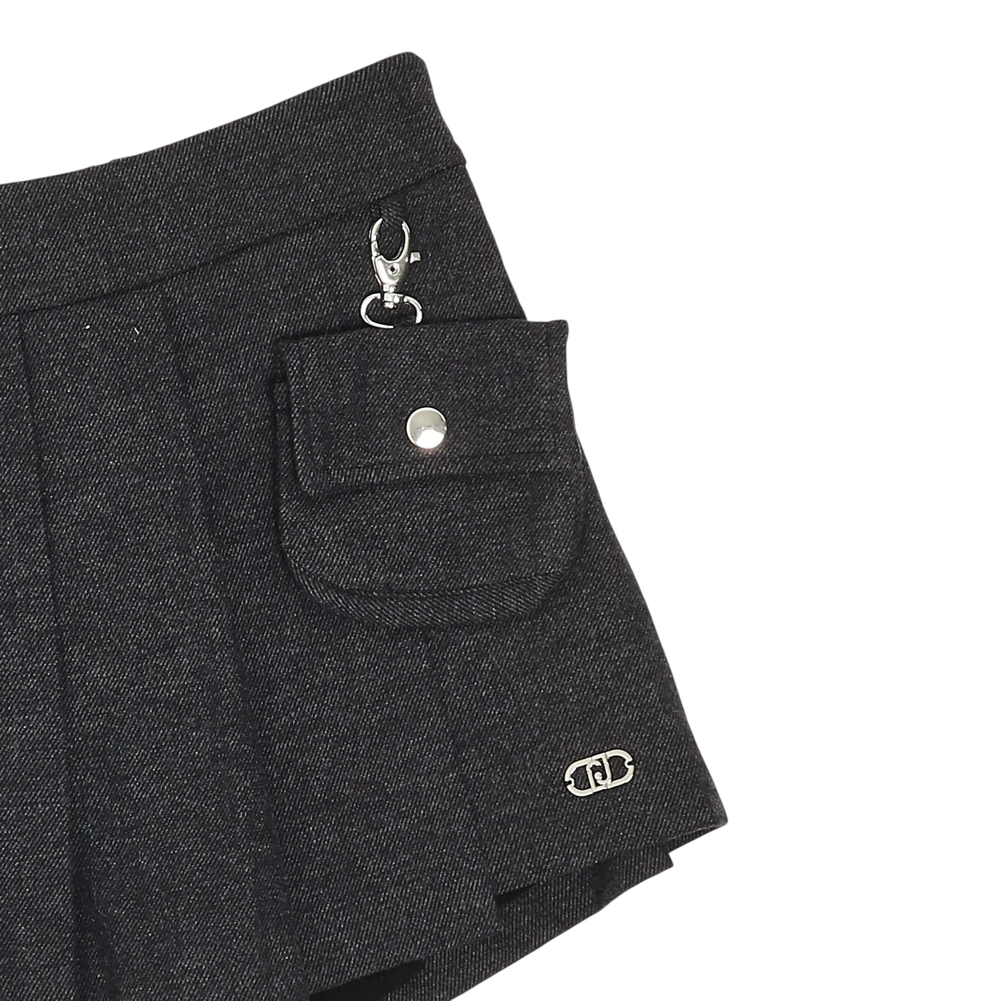 Liu Jo Short tinta unita con Elastico In Vita Grigio per Bambina GF5048X GRIGIO LIU JO 