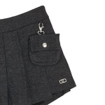 Liu Jo Short tinta unita con Elastico In Vita Grigio per Bambina GF5048XX GRIGIO LIU JO 