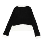 Liu Jo Maglia tinta unita con Finta Camicia Nero per Bambina GF5061X NERO LIU JO 