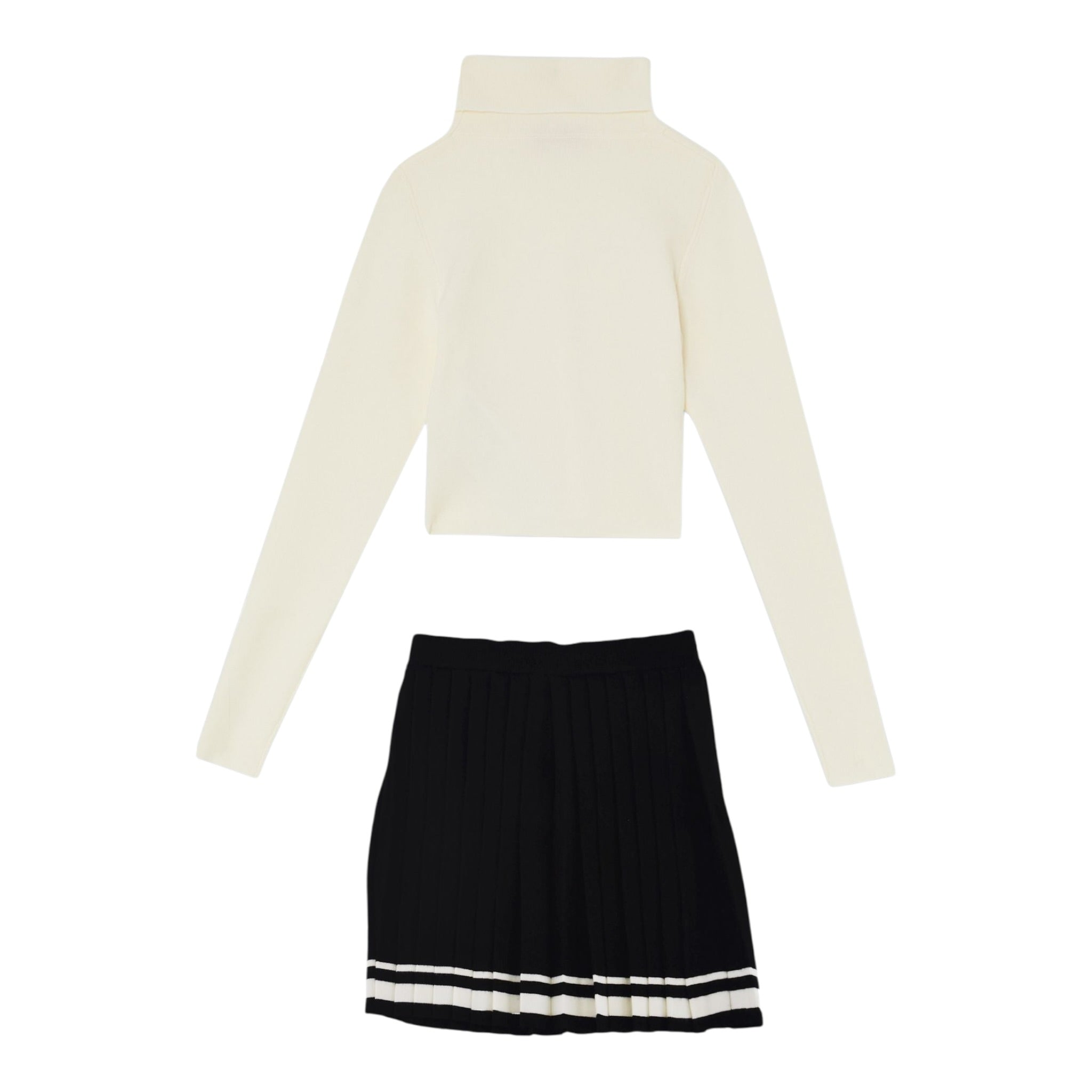 Liu Jo Completo 2Pz Maglia-Gonna Panna/Nero per Bambina GF5063X PANNA/NERO LIU JO 