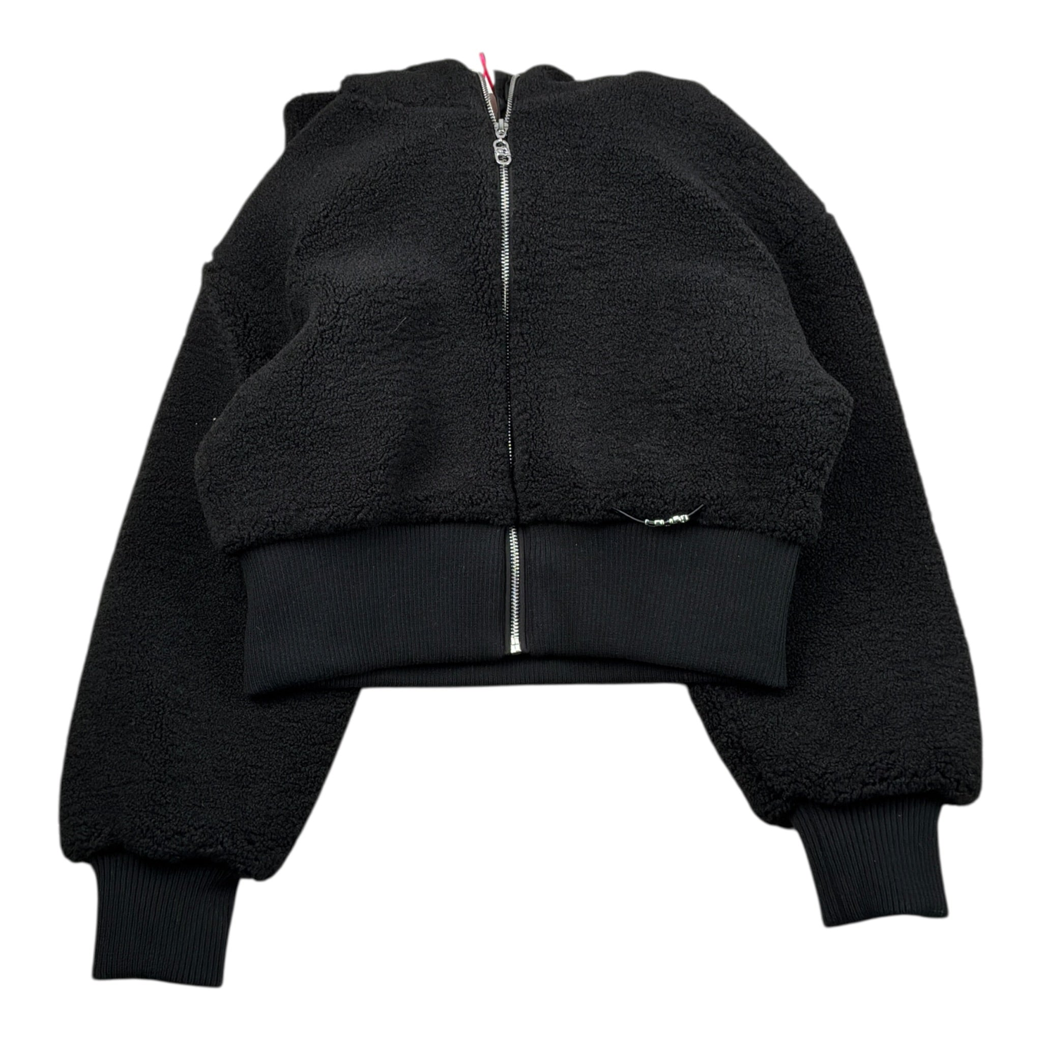 Liu Jo Felpa tinta unita Teddy con Cappuccio Nero per Bambina GF5066X NERO LIU JO 