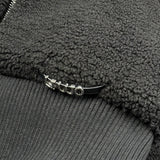 Liu Jo Felpa tinta unita Teddy con Cappuccio Nero per Bambina GF5066XX NERO LIU JO 