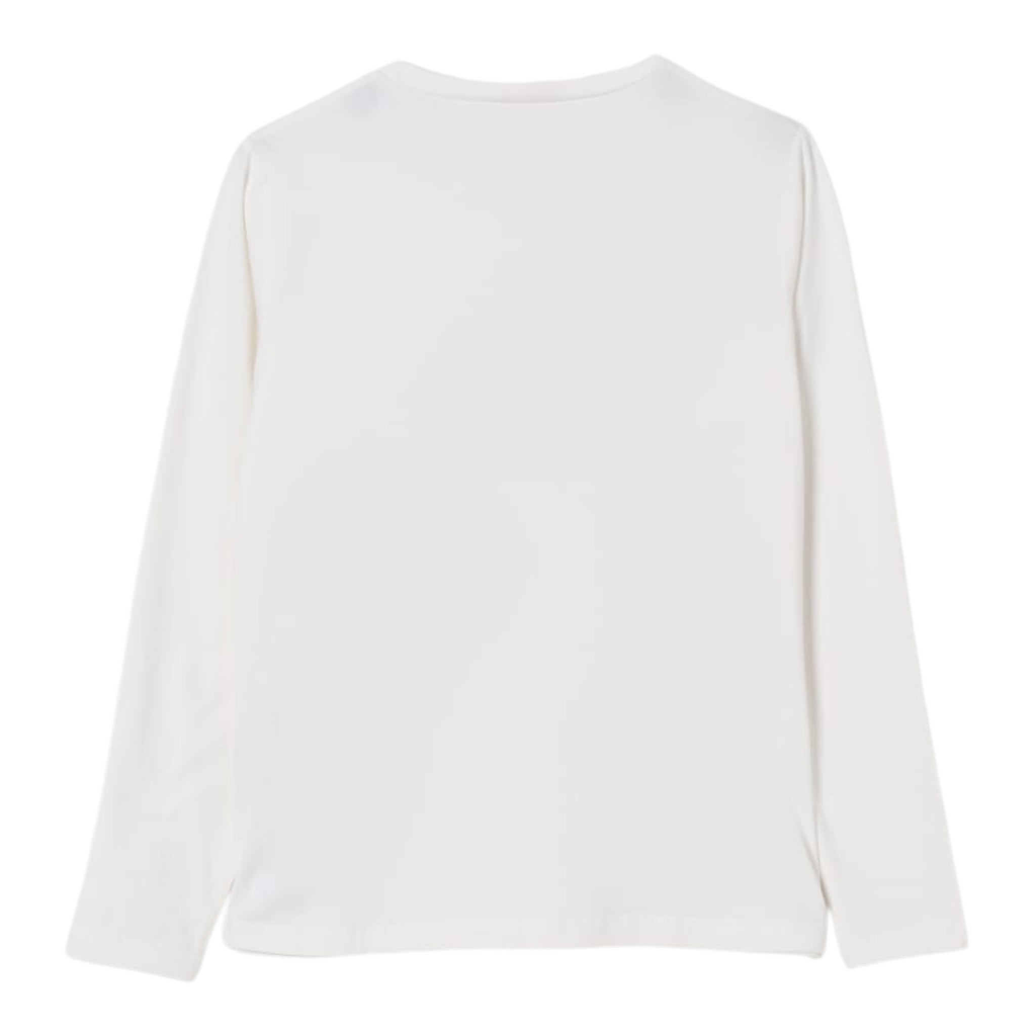 Liu Jo Shirt Girocollo tinta unita con Brillantini Bianco per Bambina GF5080X BIANCO LIU JO 