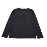 Liu Jo Shirt Girocollo tinta unita con Brillantini Nero per Bambina GF5080X NERO LIU JO 