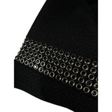 Liu Jo Maglia Girocollo tinta unita con Applicazioni Nero per Bambina GF5088XX NERO LIU JO 