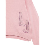 Liu Jo Maglia Girocollo tinta unita con Logo Rosa per Bambina GF5089XXXX ROSA LIU JO 