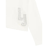 Liu Jo Maglia Girocollo tinta unita con Logo Panna per Bambina GF5089XXXXX PANNA LIU JO 