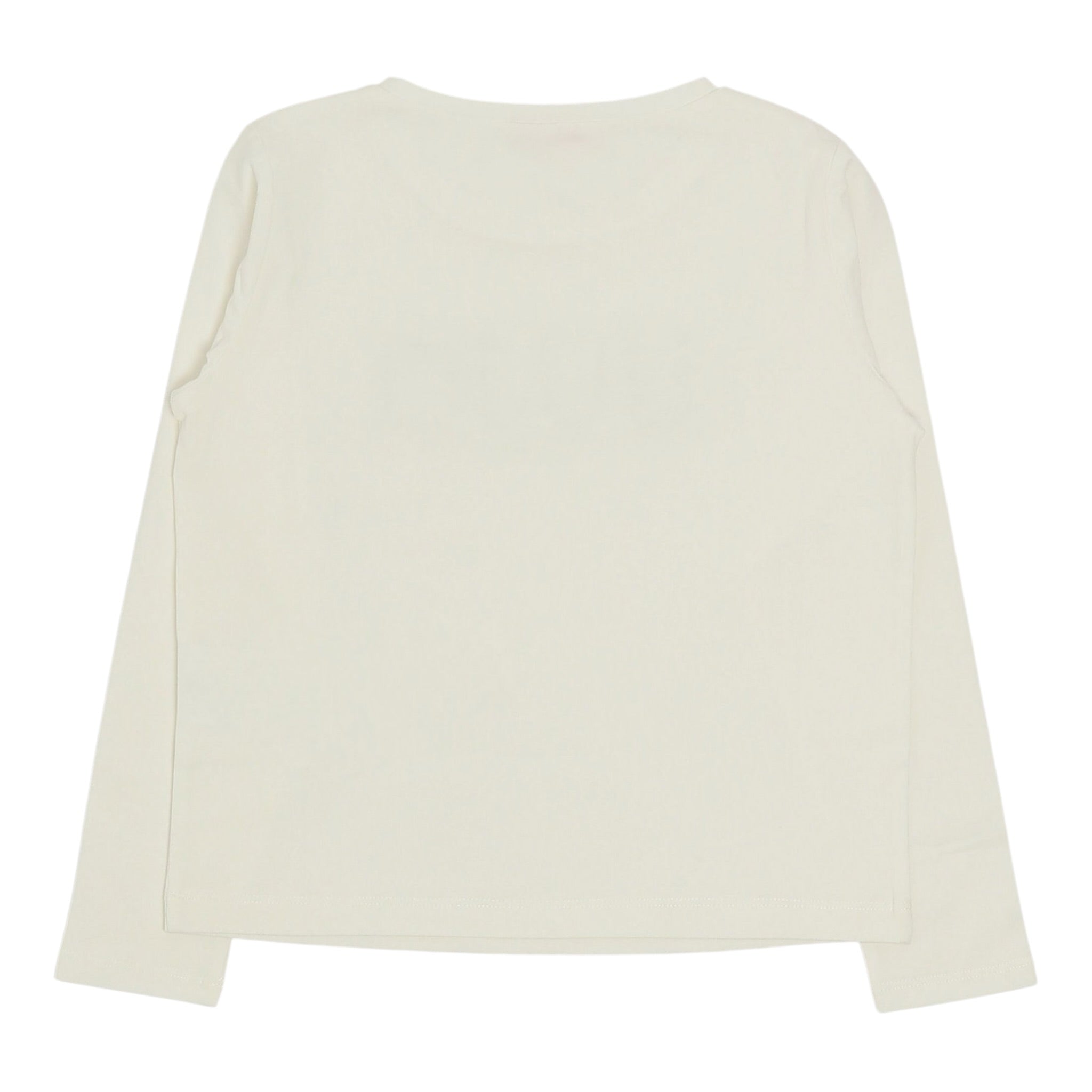 Liu Jo Shirt Girocollo tinta unita con Brillantini Bianco per Bambina GF5108XXX BIANCO LIU JO 