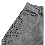 Liu Jo Jeans tinta unita con Brillantini Nero per Bambina GF5123 NERO LIU JO 