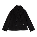 Liu Jo Cappotto tinta unita con Bottoni Nero per Bambina GF5133 NERO LIU JO 