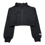 Liu Jo Felpa con Zip E Cappuccio tinta unita Nero per Bambina GF5148 NERO LIU JO 
