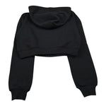 Liu Jo Felpa con Zip E Cappuccio tinta unita Nero per Bambina GF5148 NERO LIU JO 
