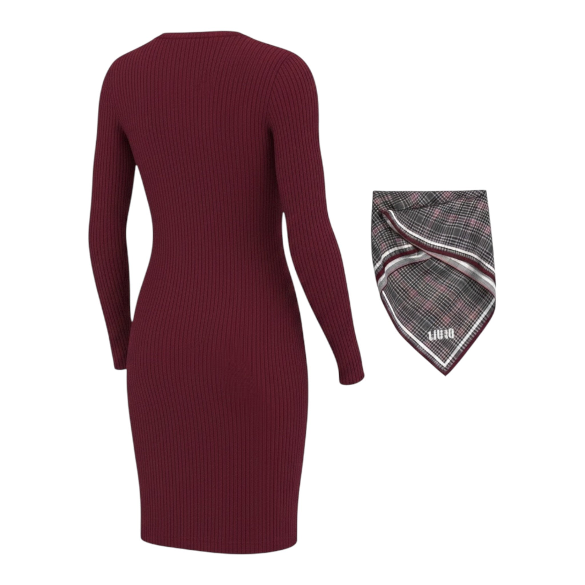 Liu Jo Set Abito con Foulards Bordeaux per Bambina GF5176 BORDEAUX LIU JO 